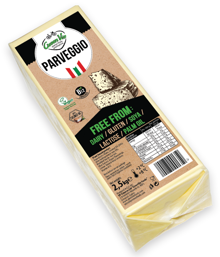 Green Vie - Vegan Parmesan Flavour Cheese block - 2.5kg