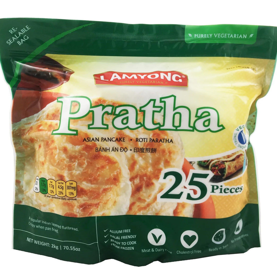 Lamyong - Vegan Roti Paratha - 2kg (25pcs)