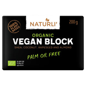 Naturli - Organic Vegan Butter Block RETAIL CARTON 3kg - 15 x 200g