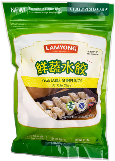 Lamyong - Vegan Vegetable Dumpling RETAIL CARTON 17.28kg - 32 x 540g (30pcs)