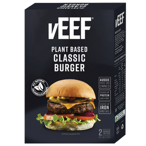 vEEF - Plant Based Classic Burgers - (24 x 113g patties)