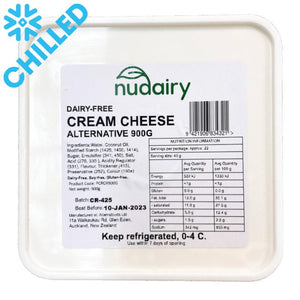 NuDairy - Vegan Cream Cheese Alternative CARTON 3.6kg - 4 x 900g