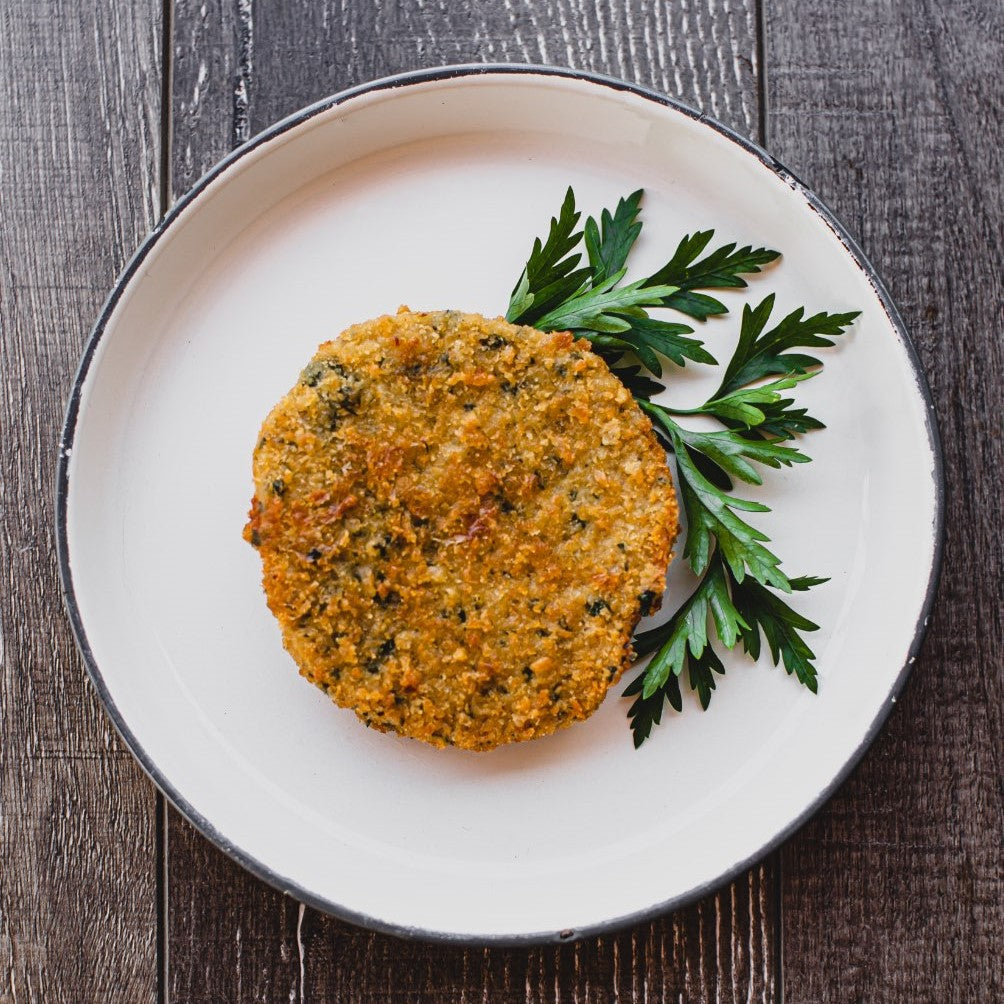 vEEF - Plant Based Chicken Schnitzel Burgers - (24 x 113g patties)