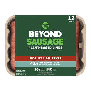 Beyond - Vegan Sausage Hot Italian CARTON RETAIL  3.2kg - 8 x 400g 4 pack