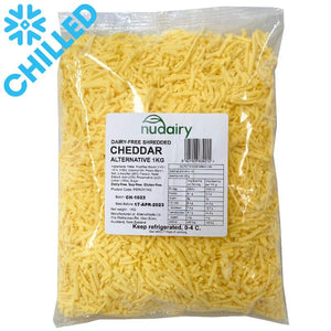 NuDairy - Shredded Dairy-Free Cheddar CARTON 10kg - 10 x 1kg