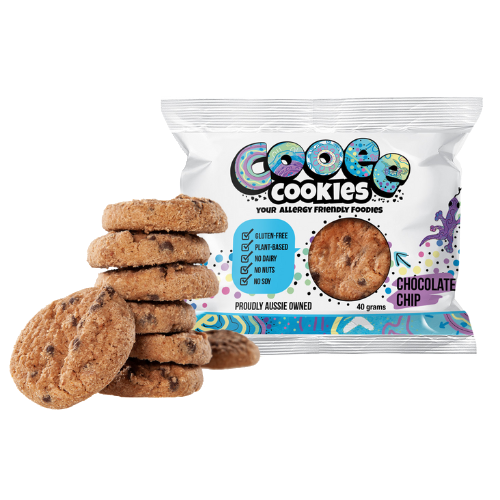 Cooee Cookies - Vegan Choc Chip & Wattle Seed Cookies - 1kg