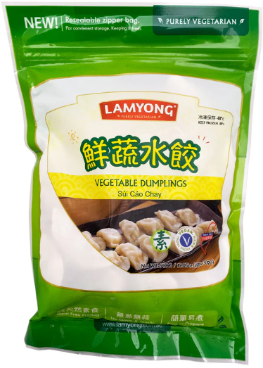 Lamyong - Vegan Vegetable Dumplings RETAIL CARTON 600pcs - 20 x 30pcs