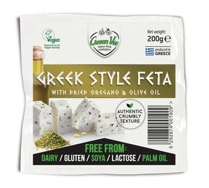 Green Vie - Vegan  Olive Oil and Oregano Feta RETAIL CARTON 2kg - 10 x 200g