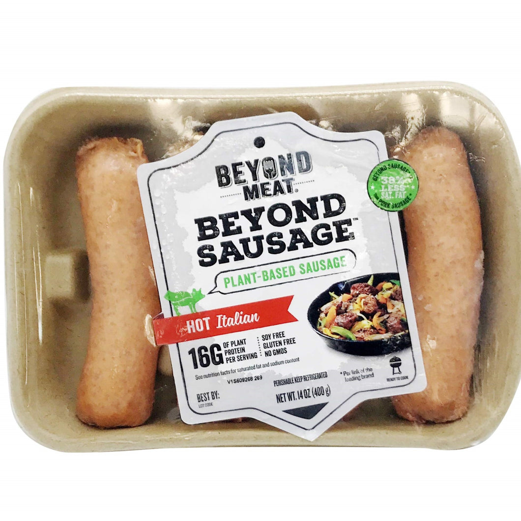 Beyond - Hot Italian Sausages CARTON 5kg - (50 x 100g)