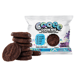 Cooee Cookies - Vegan Triple Choc & Emu Apple Cookies - 1kg