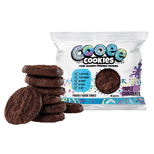 Cooee Cookies - Vegan Triple Choc & Emu Apple Cookies - 1kg